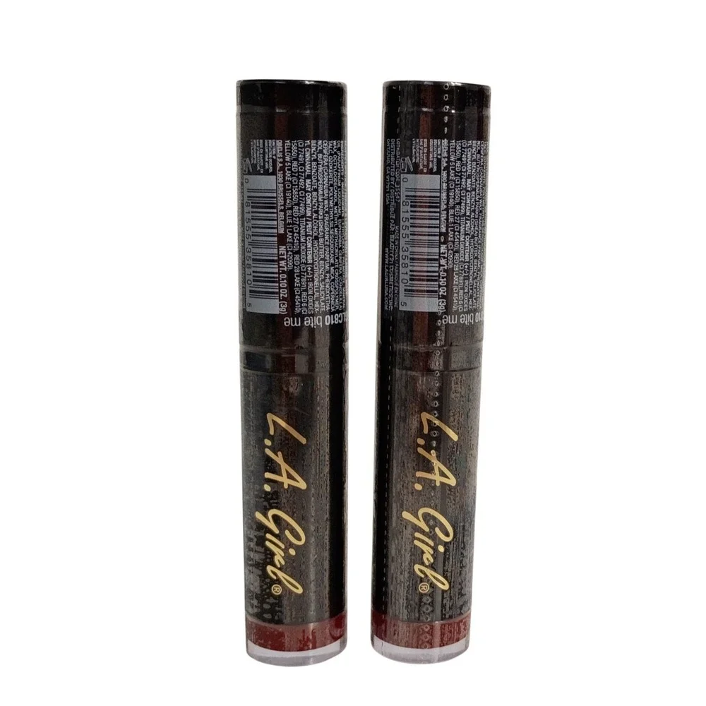 Lot of  2 L.A Girl Matte Flat Velvet Lipstick GLC810 Bite Me New Sealed